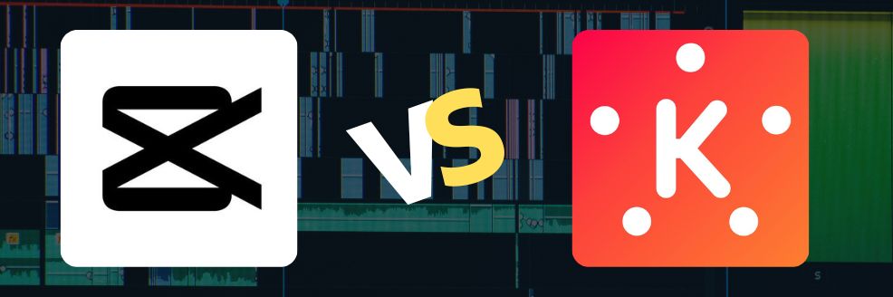 CapCut vs KineMaster comparison banner