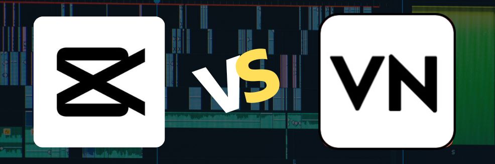 CapCut PRO APK vs VN Editor comparison banner
