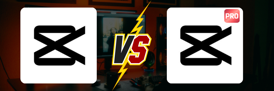 CapCut vs Pro comparison banner