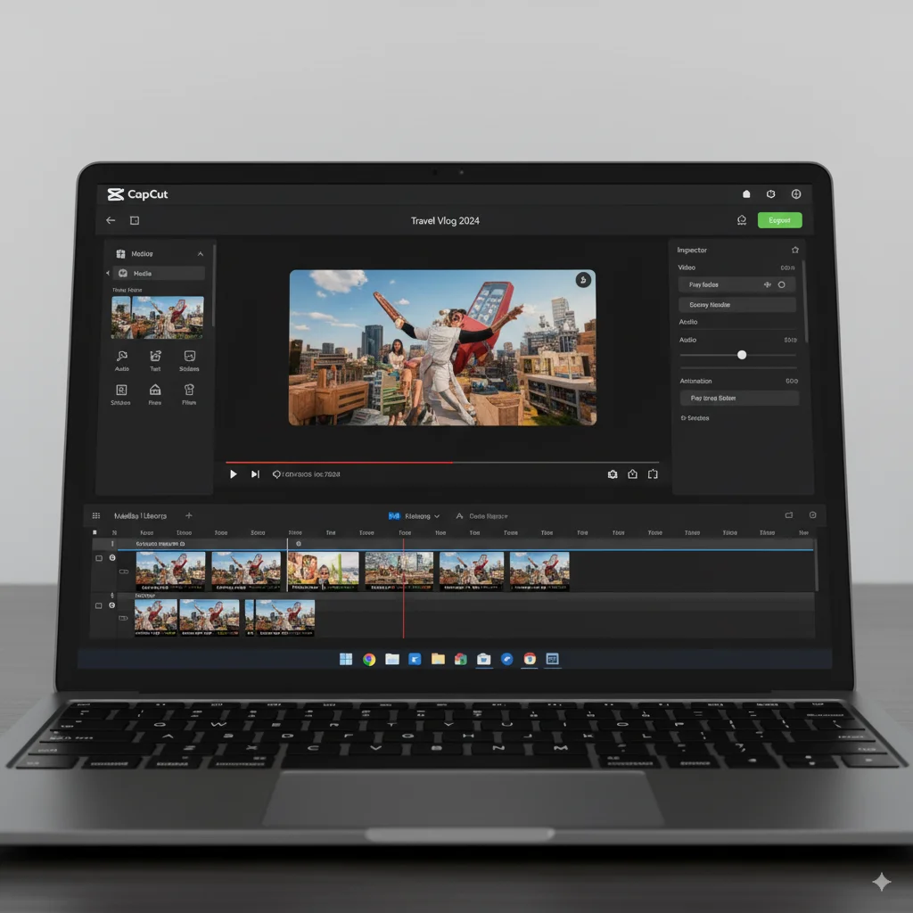 CapCut for Chromebook editing interface