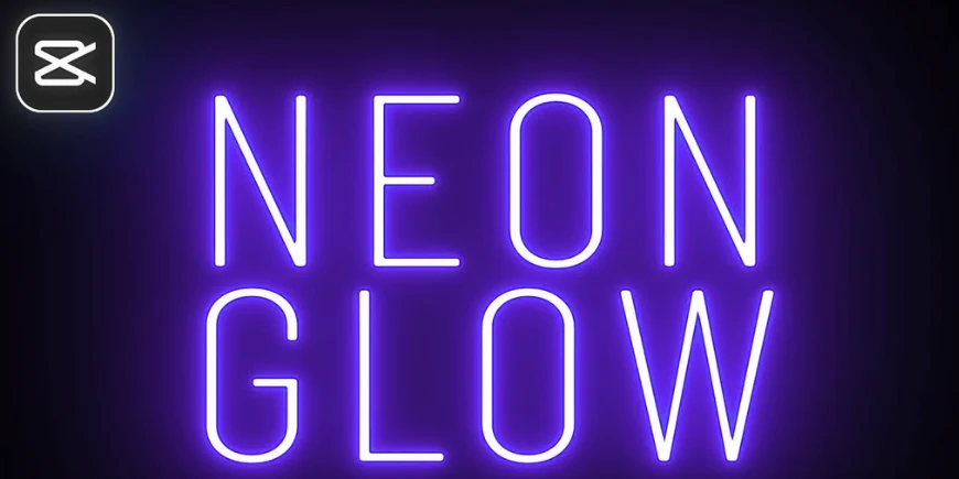 Abstract neon glow effect hero image